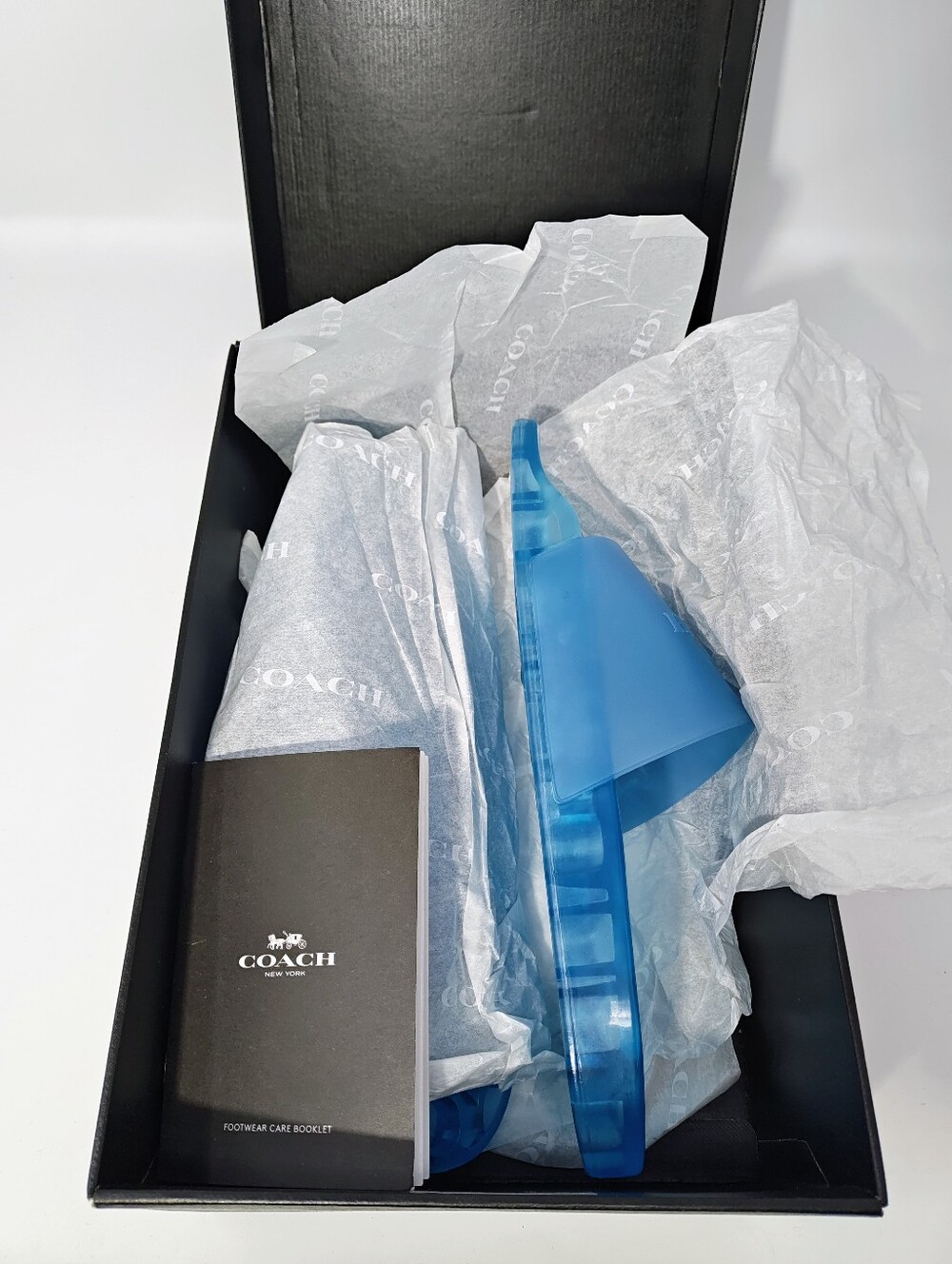Coach Ulyssa Rubber Slides. Sz 10  Bright Auqa marine.  NWT - Picture 4 of 6